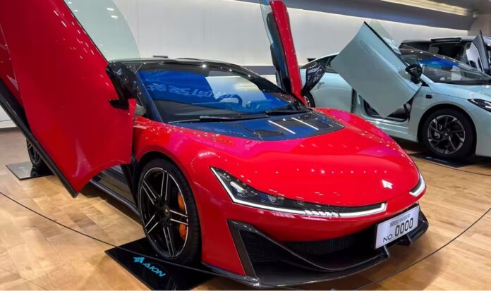 Guangzhou Automobile Group GAC de China lanzó el Hyper SSR un vehículo eléctrico de tipo deportivo